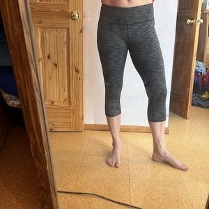 Capri Athleta leggings with stash pocket.